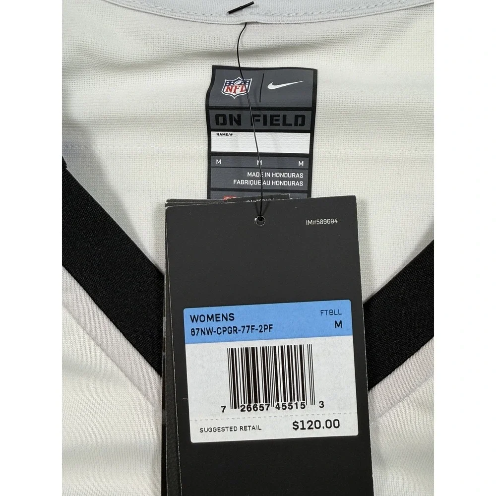 NIKE NFL CAROLINA PANTHERS JEREMY CHINN #21 JERSEY WOMEN'S SIZE MEDIUM WHITE